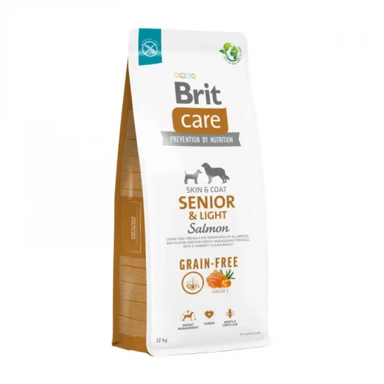 Brit Care Dog Grain-free Senior & Light Salmon & Potato kutyatáp 3kg