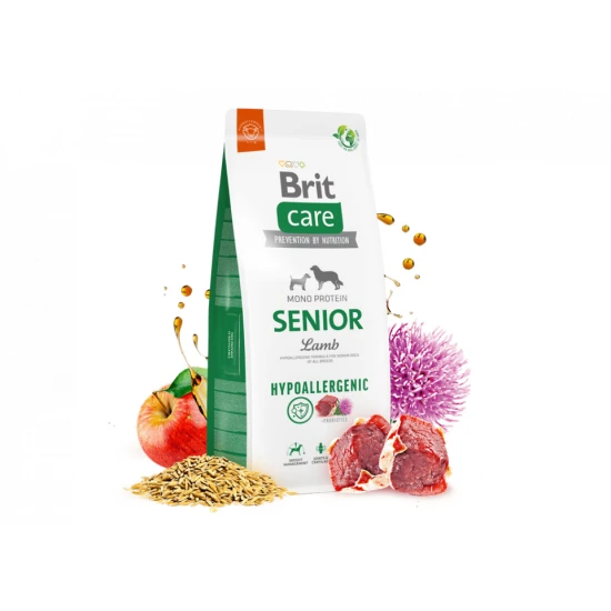 Brit Care Dog Hypoallergenic Senior All Breed Lamb & Rice kutyatáp 12kg