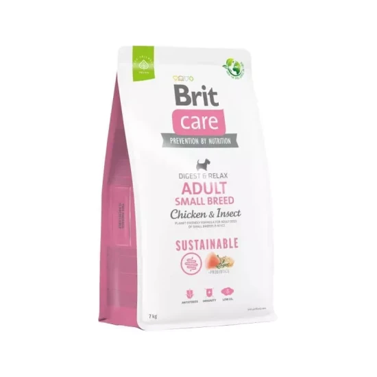 Brit Care Dog Sustainable Adult Small Breed Chicken & Insect kutyatáp 3kg
