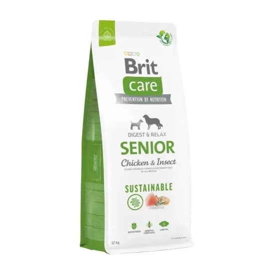 Brit Care Dog Sustainable Senior Chicken & Insect kutyatáp 12kg