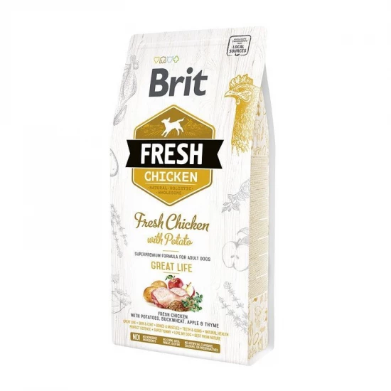 Brit Fresh Chicken with Potato Adult Great Life kutyatáp 2,5 kg