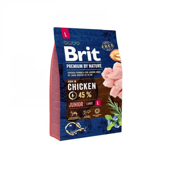 Brit Premium by Nature Junior Large kutyatáp 3kg