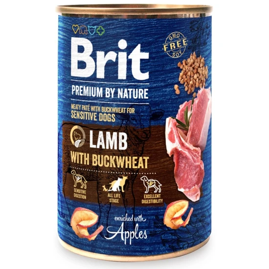 Brit Premium by Nature Konzerv Bárány/hajdina 800g