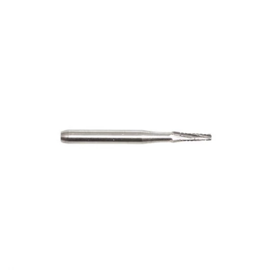 Bur, FG taper flat end, 19 mm, size 012, 5/pk