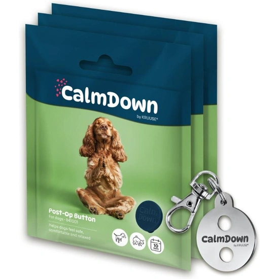 CalmDown KRUUSE® – kutya stresszcsökkentő biléta készlet 3 gombos