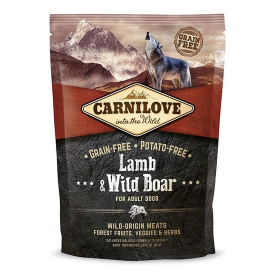 Carnilove Adult Lamb & Wild Boar- Bárány és Vaddisznó Hússal 1,5kg