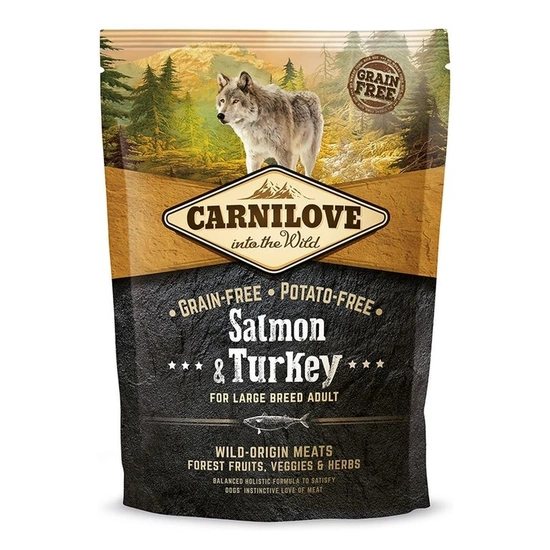 Carnilove Adult Large Salmon & Turkey- Lazac és Pulyka Hússal 1,5kg
