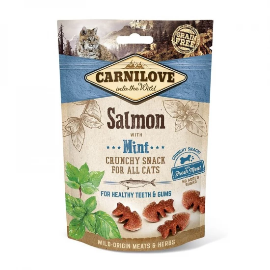 Carnilove Cat Jutalomfalat Crunchy Salmon&mint - Lazac mentával 50g