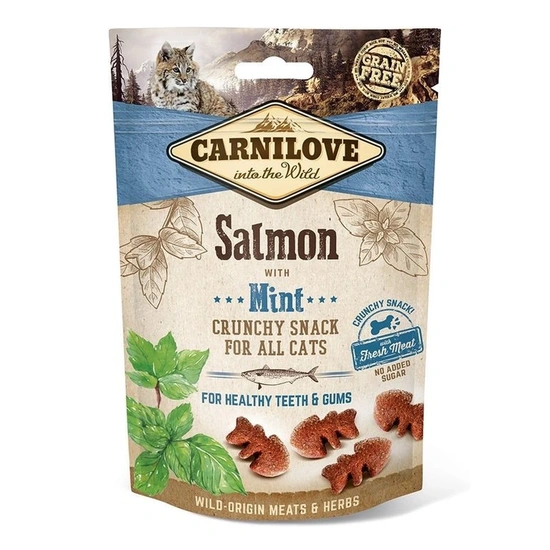 Carnilove Cat Jutalomfalat Crunchy Salmon&mint - Lazac mentával 50g