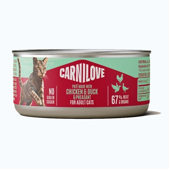 Carnilove Cat konzerv Paté Adult Csirke, kacsa&fácán 100g