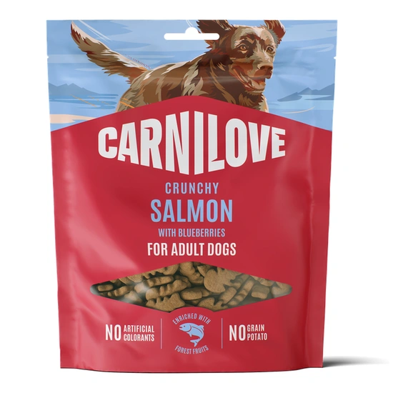 Carnilove Dog Crunchy Snack Salmon With Blueberries - Lazac Áfonyával 200g