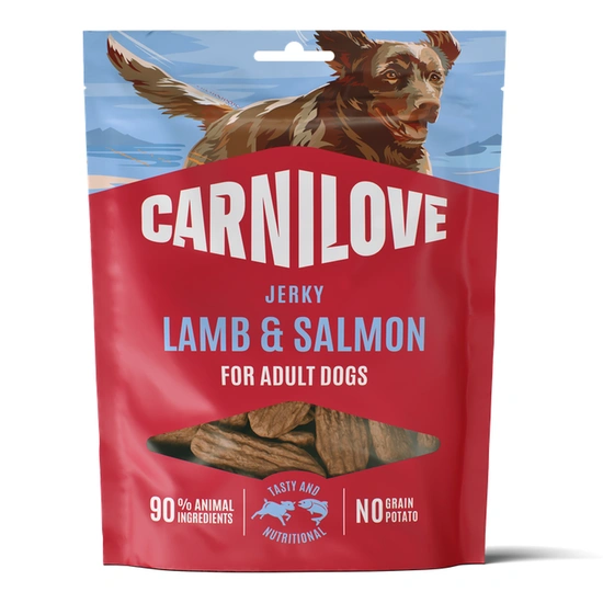 Carnilove Dog Jerky Lamb & Salmon - Bárány és Lazac 100g