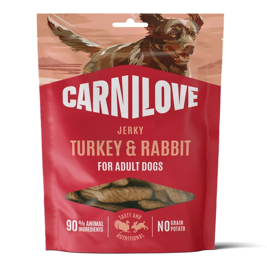 Carnilove Dog Jerky Turkey & Rabbit - Pulyka és Nyúl 100g