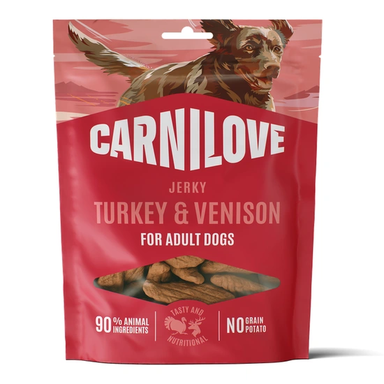Carnilove Dog Jerky Turkey & Venison - Pulyka és Vad 100g