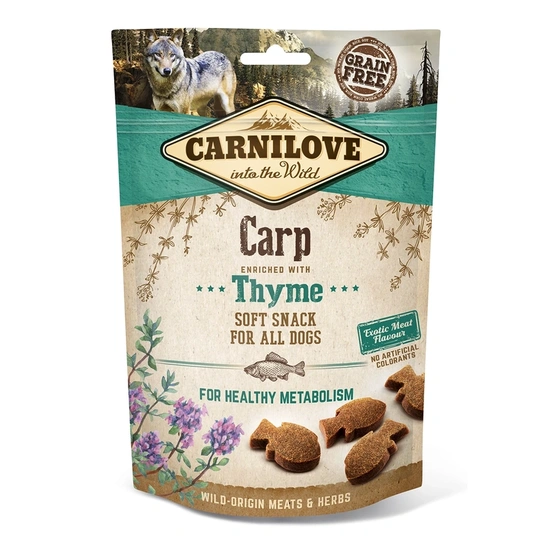 Carnilove Dog Jutalomfalat Semi Moist Carp&thyme - Ponty kakukkfűvel 200g