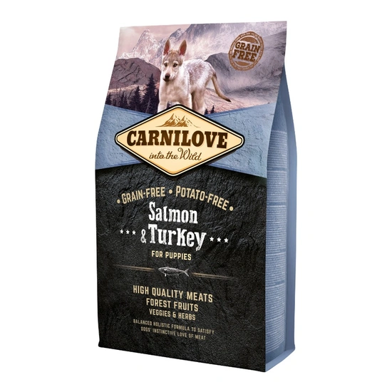 Carnilove Dog Puppy Salmon&Turkey - lazac és pulyka 4kg