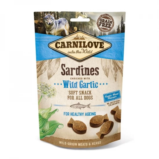 Carnilove Dog Jutalomfalat Semi Moist Sardines&wild garlic - Szardínia medvehagymával 200g