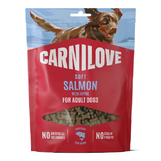 -Carnilove Dog Soft Snack Salmon With Thyme - Lazac Kakukkfűvel kistestű kutyáknak 200g