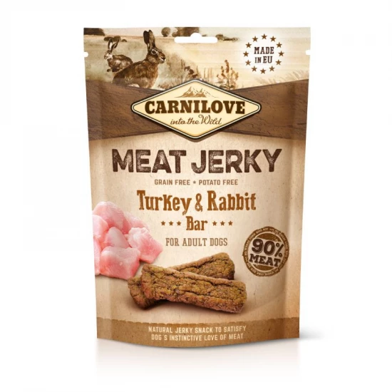 Carnilove Dog Jutalomfalat Jerky Turkey&Rabbit Bar – pulyka&nyúl 100g