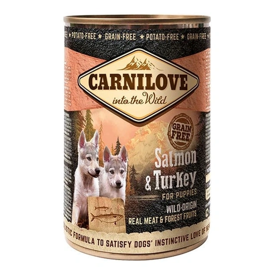 Carnilove Puppy Salmon & Turkey Can- Lazac és Pulyka Hússal Konzerv 400g