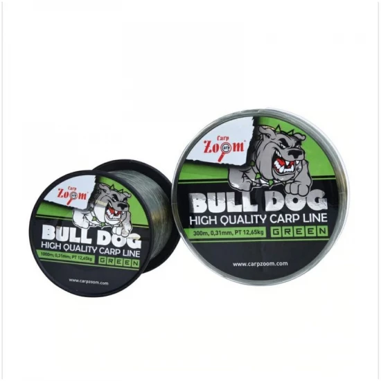 CarpZoom Bull Dog monofil pontyozó horgászzsinór 1000 m, ? 0,31 mm, PT 12,65 kg, sötétzöld