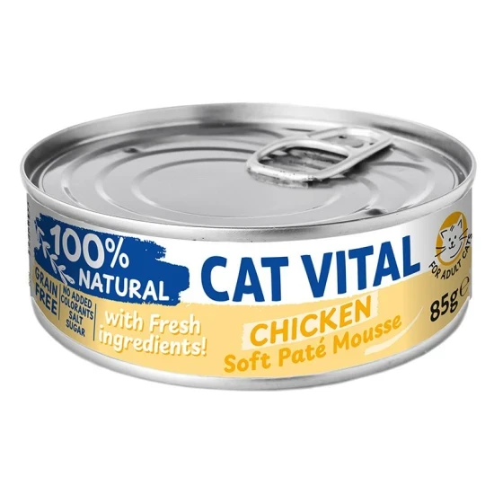 -Cat Vital konzerv mousse csirkével felnőtt macskáknak 85g
