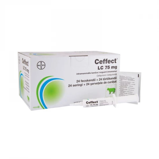 Ceffect LC tőgyinfúzió 75 mg 24x