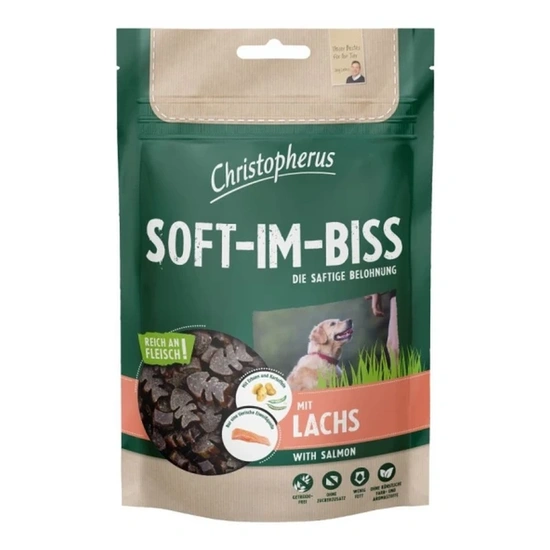 Christopherus Dog Jutalomfalat Grain Free Soft-Im-Biss Lazac 125g