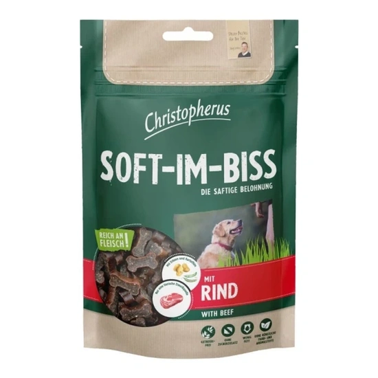 Christopherus Dog Jutalomfalat Grain Free Soft-Im-Biss Marha 125g
