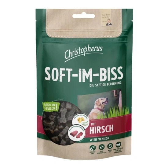 Christopherus Dog Jutalomfalat Grain Free Soft-Im-Biss Szarvas 125g