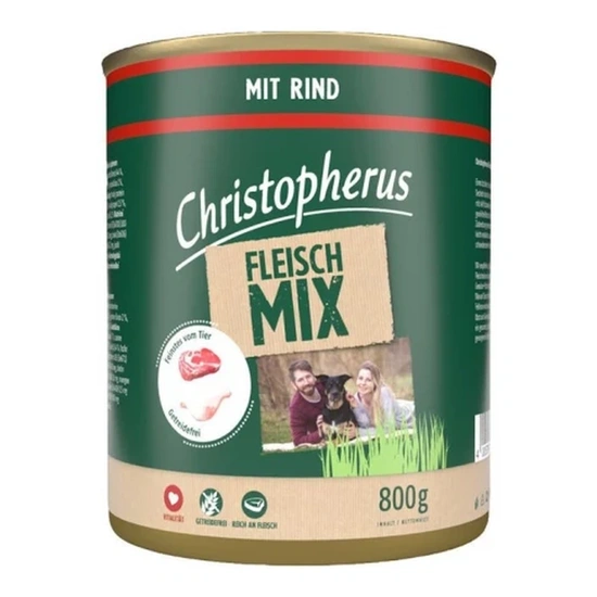Christopherus Dog konzerv meat mix marha 800g