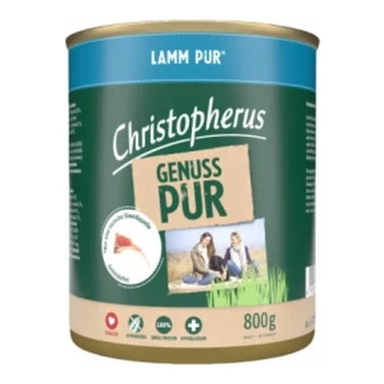Christopherus Dog konzerv pure bárány 800g