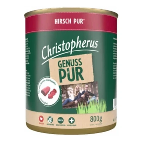 Christopherus Dog konzerv pure gímszarvas 800g