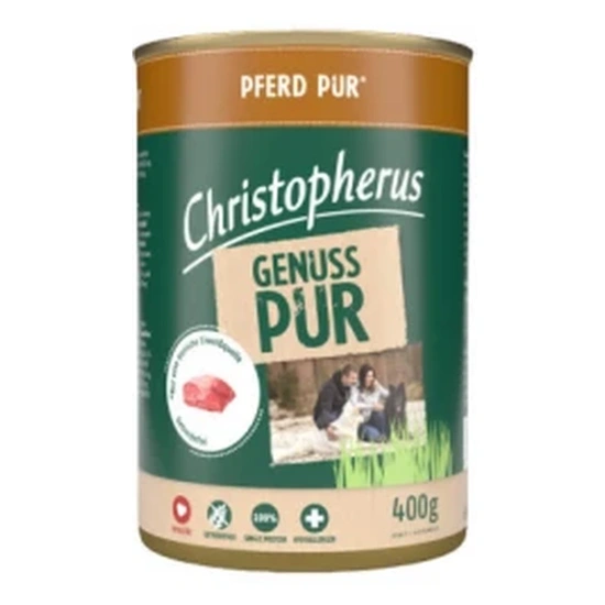 Christopherus Dog konzerv pure ló 400g