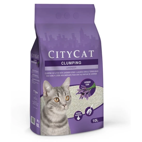 Citycat csomósodó fehér macskaalom levendulás (bentonit ) 10l Citycat csomósodó fehér macskaalom levendulás (bentonit ) 10l