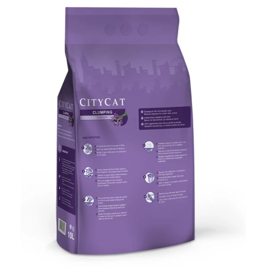 Citycat csomósodó fehér macskaalom levendulás (bentonit ) 10l Citycat csomósodó fehér macskaalom levendulás (bentonit ) 10l