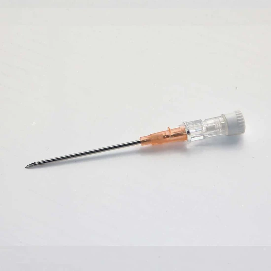 IV katéter egyenes szárnyak nélkül - G14 - narancssárga - 2,0mm - 45mm