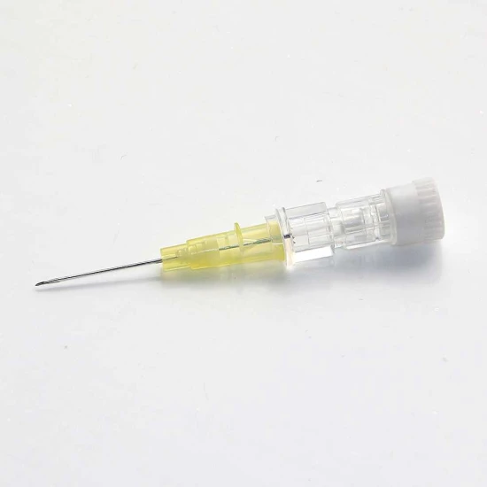 IV katéter egyenes szárnyak nélkül - G24 - sárga - 0,74mm - 19mm