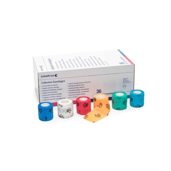 Öntapadós ragtapasz, 5 cm x 4,5 m, vegyes színek, 36 tekercs