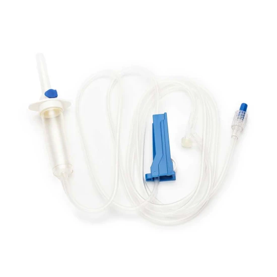 I.V. infúziós készlet, Y-helyszínekkel, szűrő nélkül, 200 cm, Luer Lock, 30 db