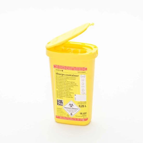 0,25 literes tűgyűjtő tartály