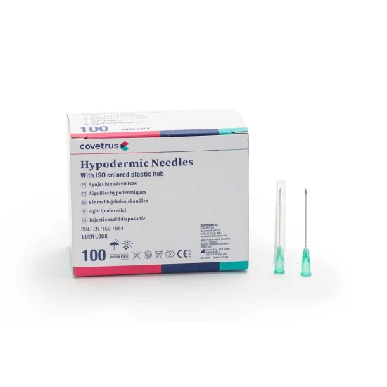 Hipodermikus tű, RW, hosszú ferde, Luerlock, 21G Zöld x1 1/2