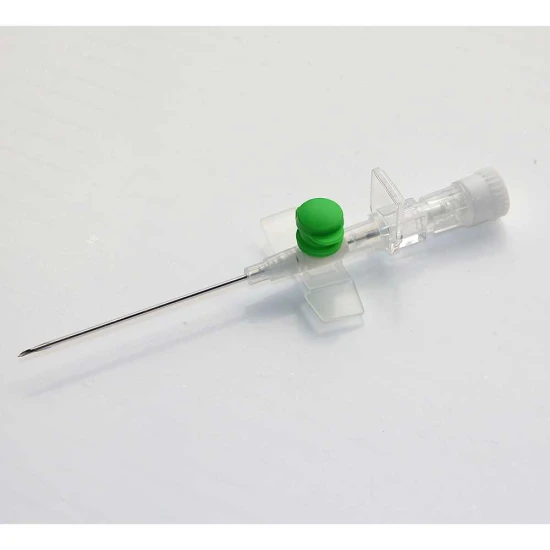 IV katéter szárnyakkal és injekciós nyílással - G18 - zöld - 1,3mm - 45mm