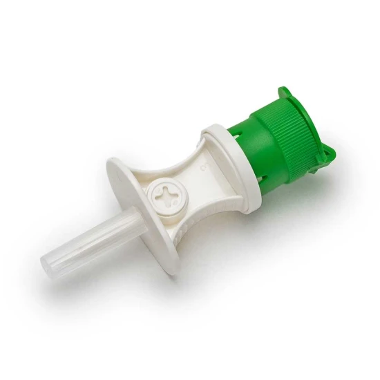 Visszahúzó kanül, zöld, luer lock