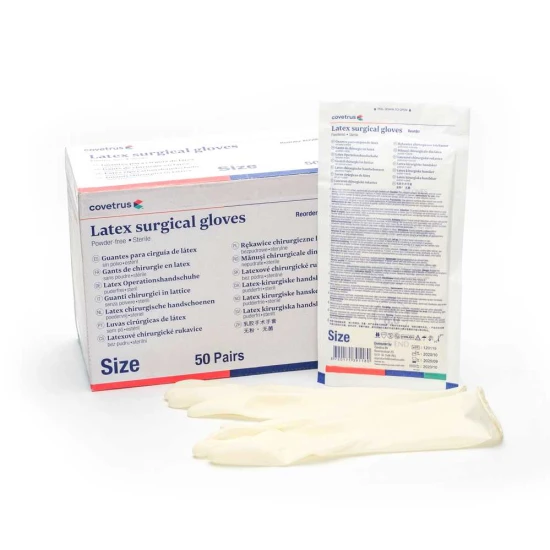 Steril sebészkesztyű - latex pormentes - 8.5 méret 50pár