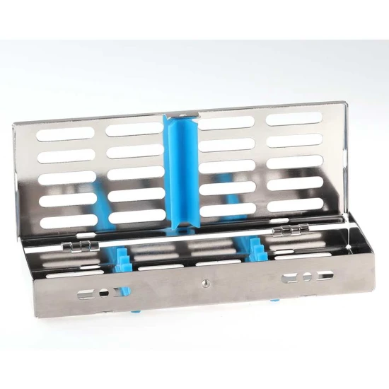 Műszerkazetta 5 műszer, 3 szilikon sínnel együtt, 18 x 7 x 2,5 cm