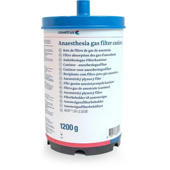 Anesztéziológiai gázszűrő tartály, 1.200g