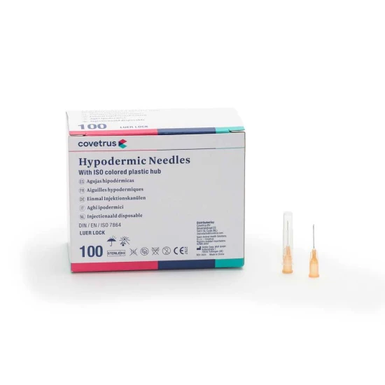 Injekciós tű, RW, hosszú ferde, Luerlock, 25G narancssárga 0.50 x 16mm, 1 db