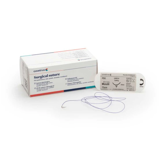 Varróanyag PDO lila 3/8RC24 metrikus 3.5 USP 0 75cm