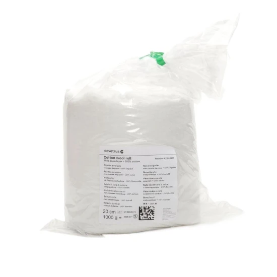 Vattatekercs papírréteggel, 100% pamut, 20cm x 7m, 1 kg